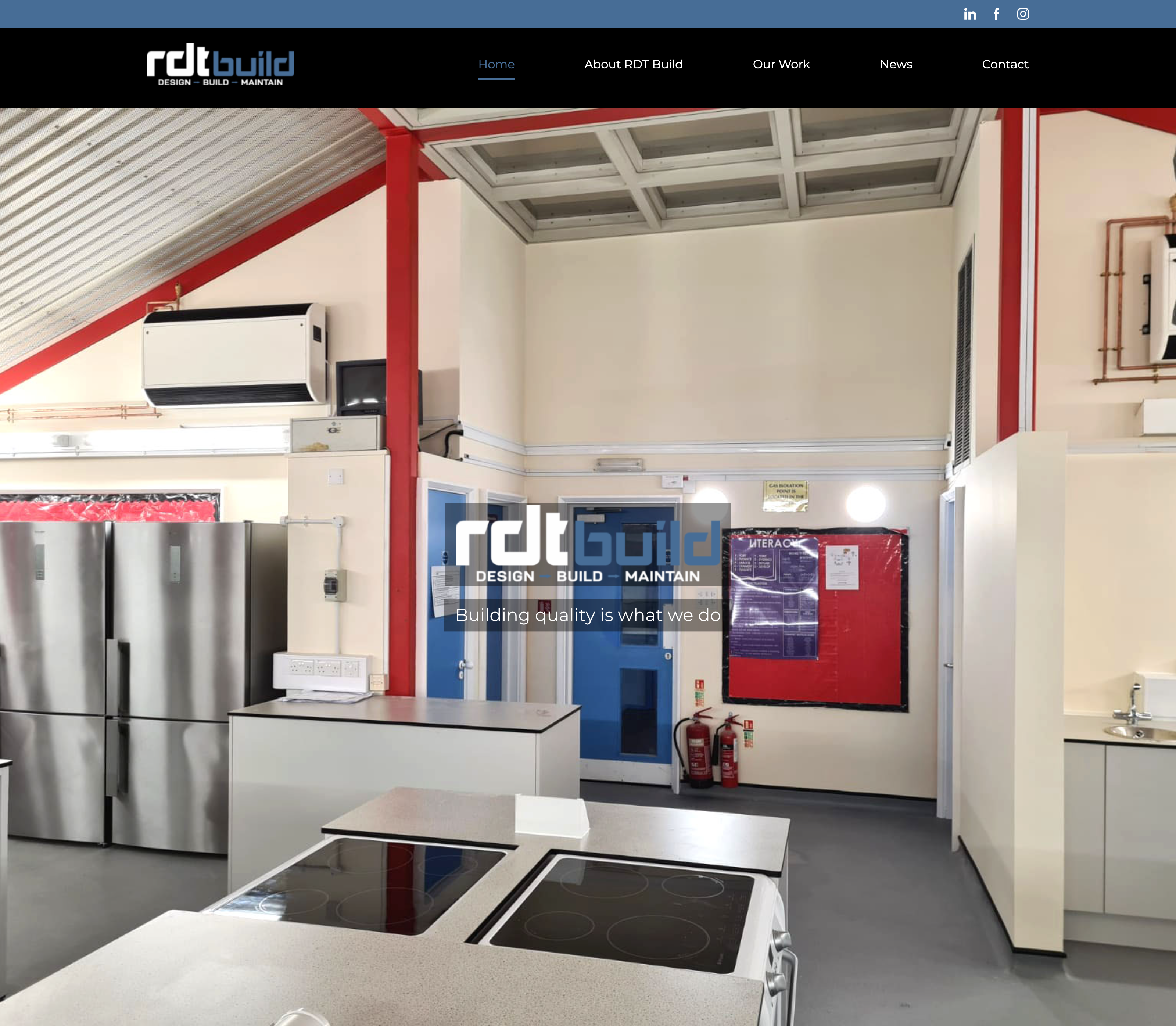 Screenshot of RDT Build Website